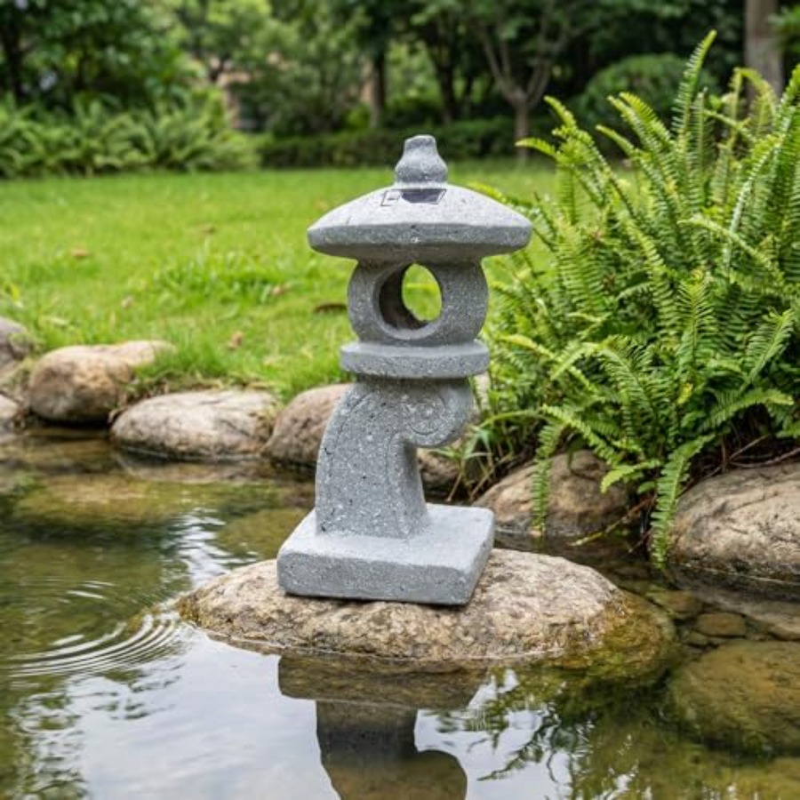 Outdoor Zen Lighting - Lámpara Solar LED de 14'' con