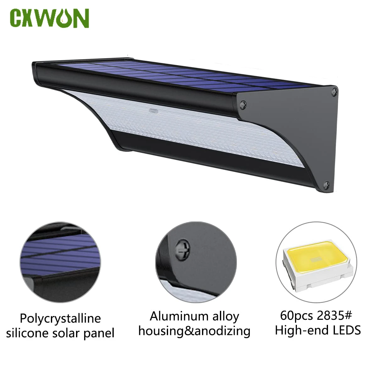 Zumtobel Outdoor Lighting - Luz Solar de pared para exteriores,