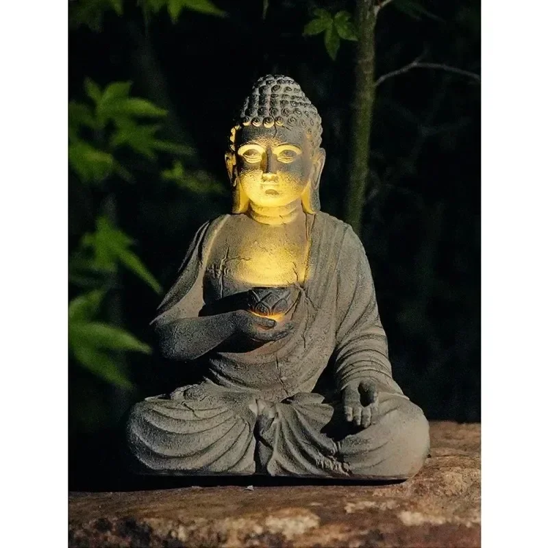 Outdoor Zen Lighting - Estatua de Buda de Resina con