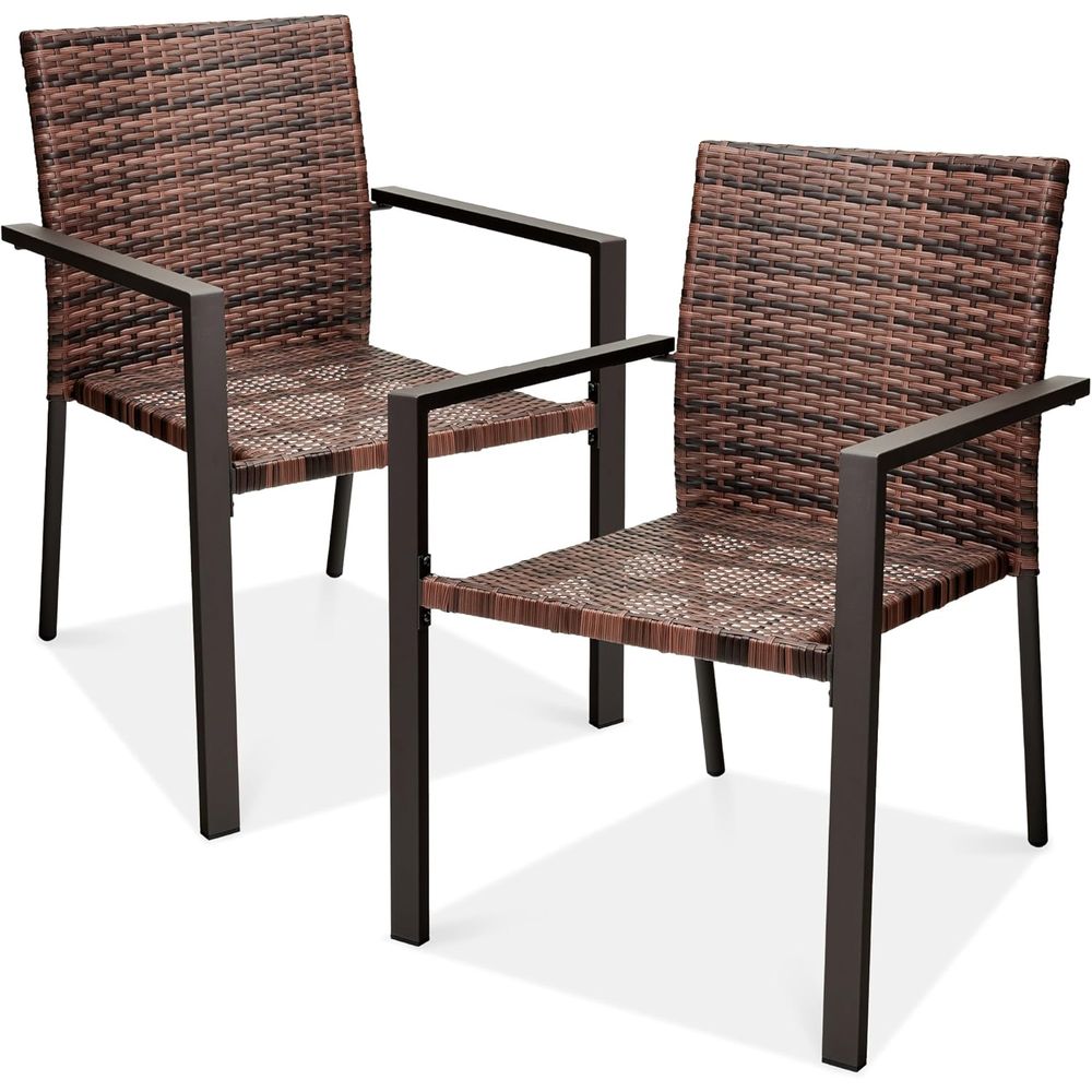 Outdoor Lighting Deck - Juego de 2 sillas de comedor