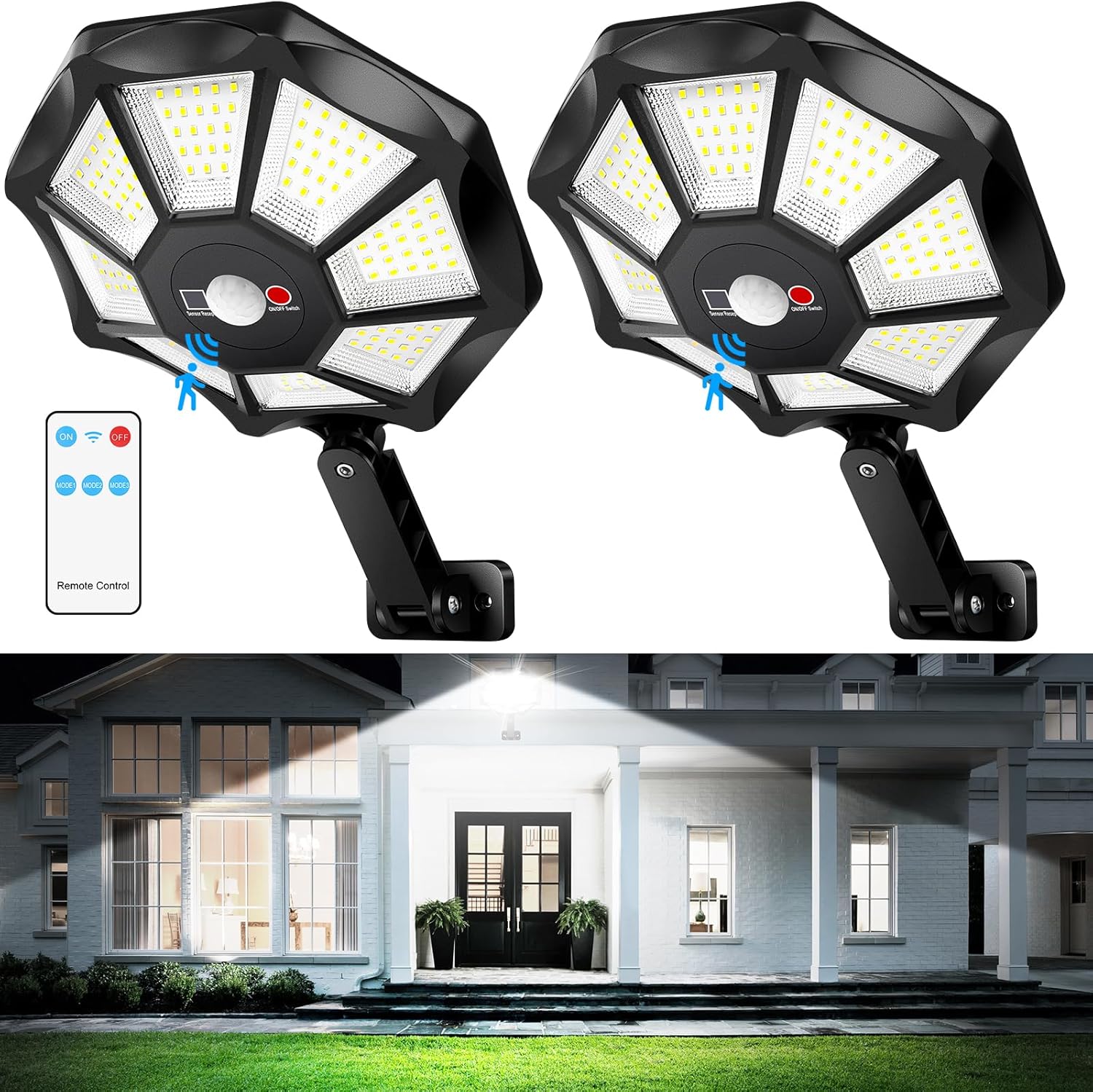 Zumtobel Outdoor Lighting - Luces solares para exteriores impermeables, 6500K,
