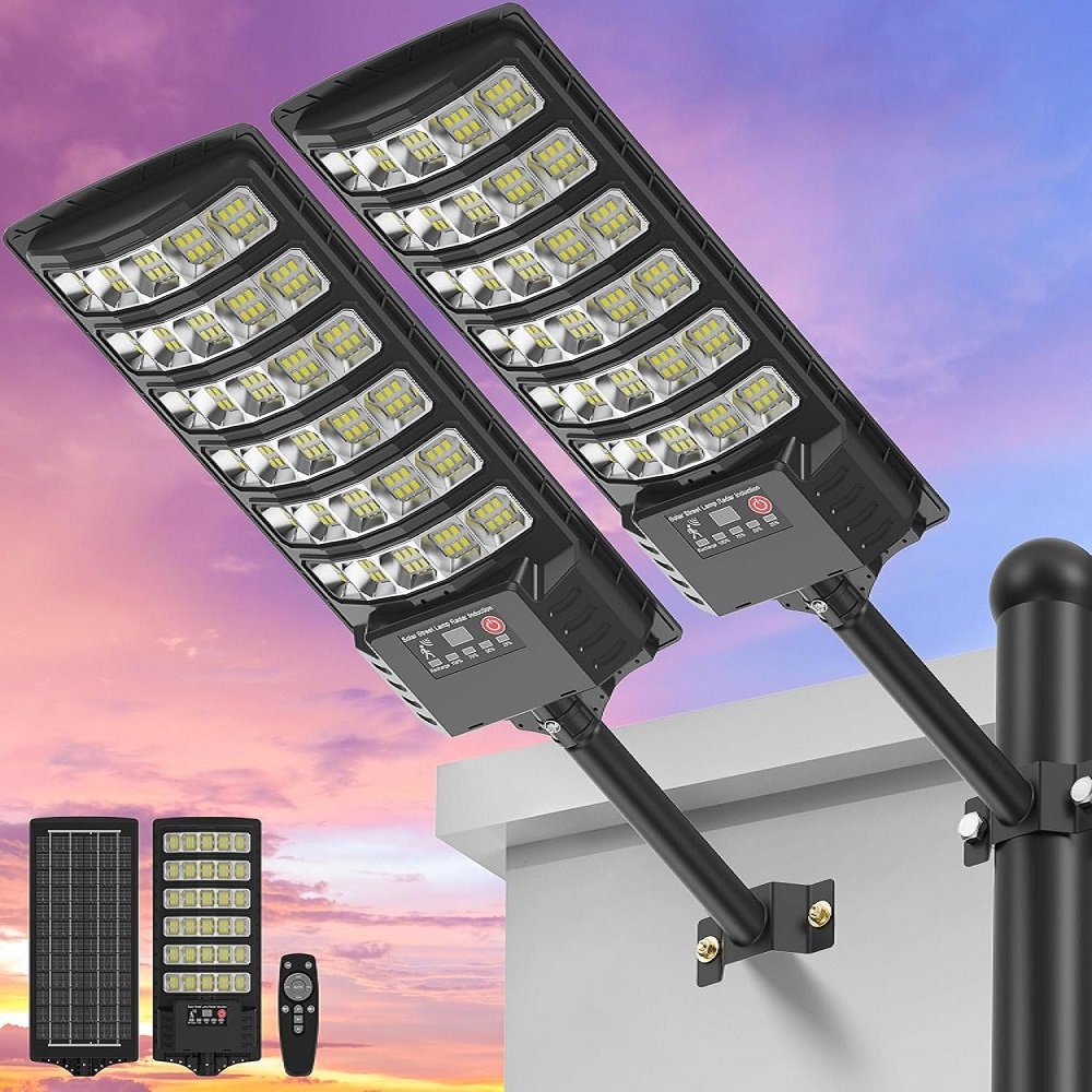 Dusk To Dawn Bulb - Farola Solar con Soporte para Poste,