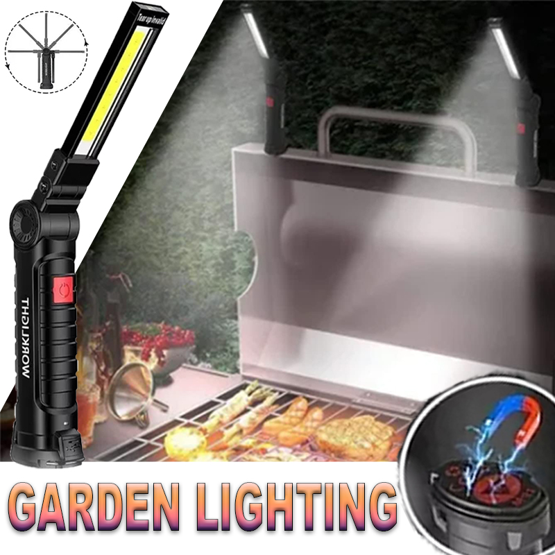 Outdoor Lighting Types - Linterna LED portátil con gancho magnético,