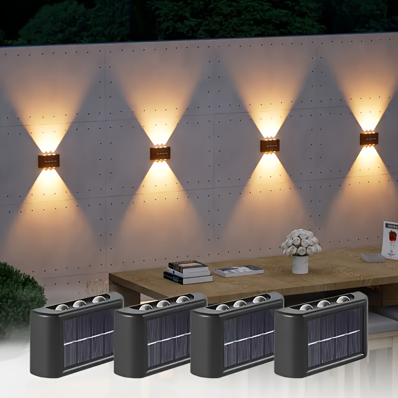 Outdoor Lighting Types - Lámpara Solar LED para Exteriores, Impermeable,