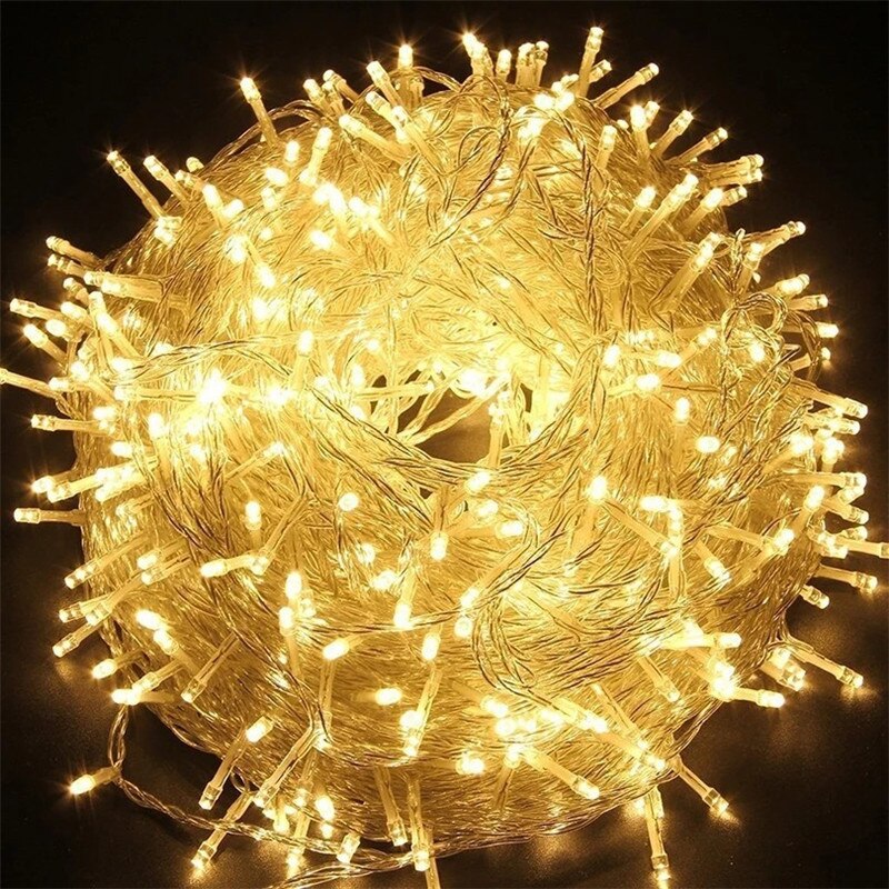 Outdoor Lighting Driveway - Guirnalda de luces LED para exteriores,