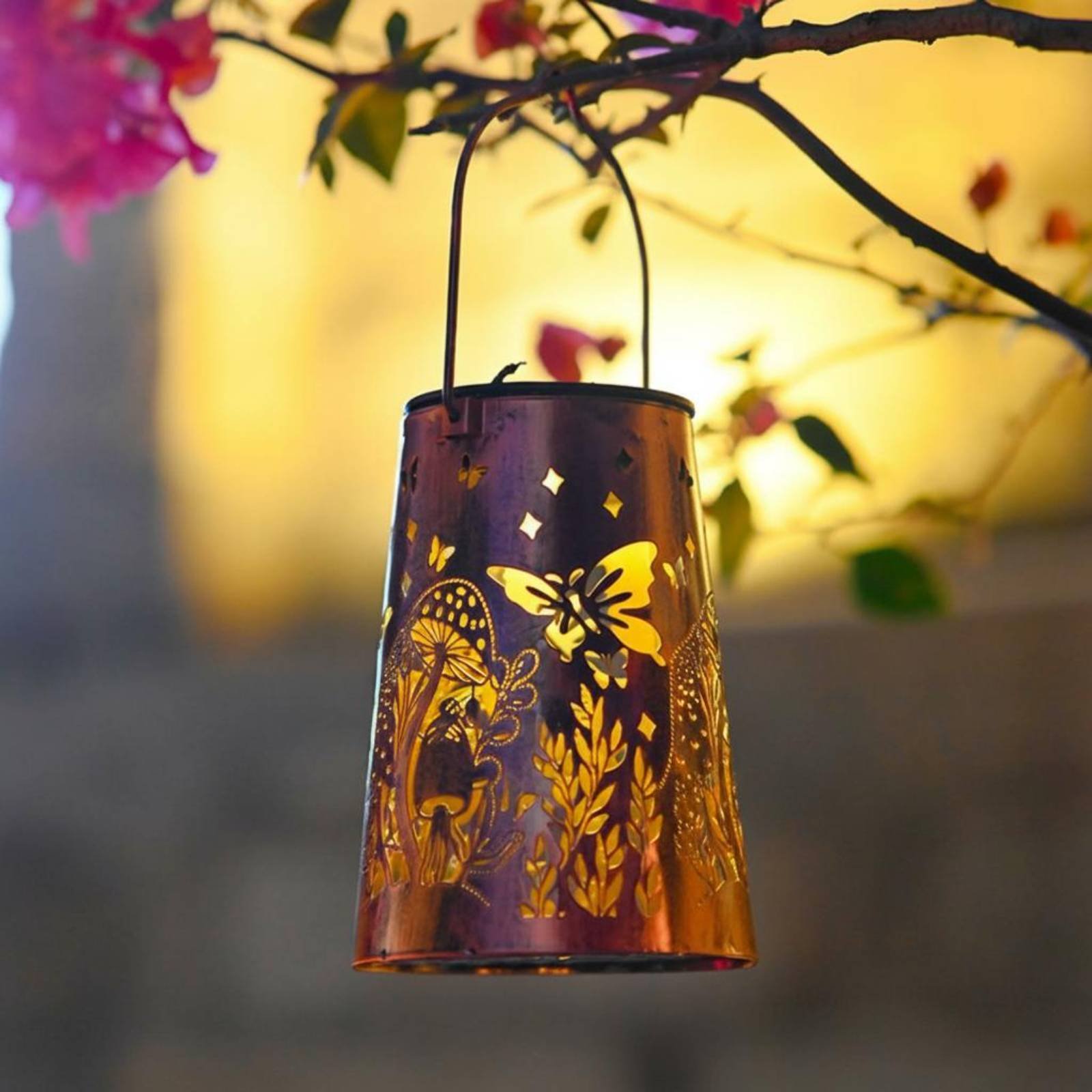 Outdoor Lighting And Decor - Luminaria de Jardín con Diseño Floral,