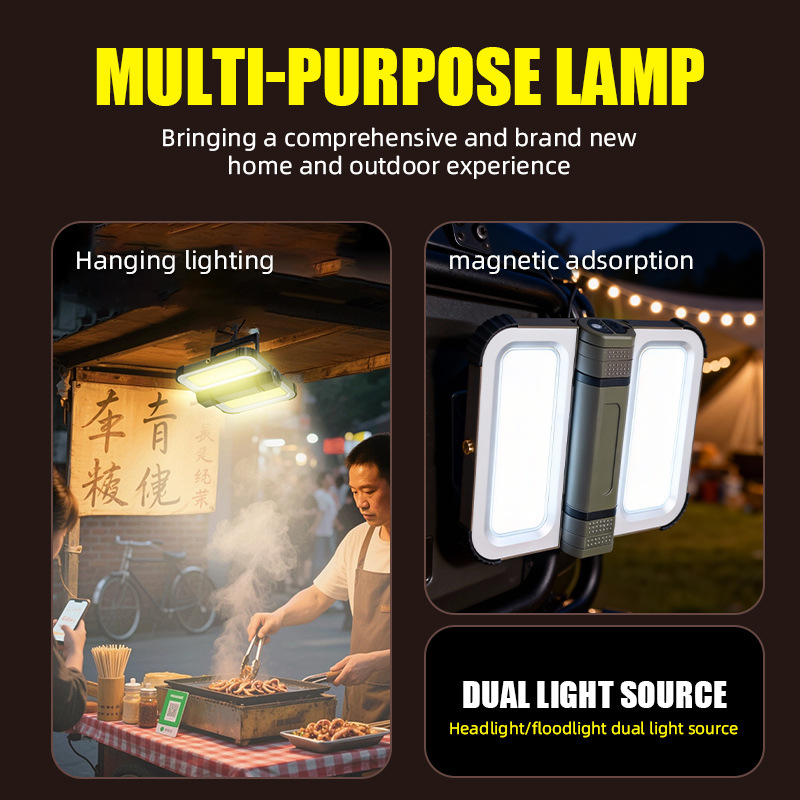 Outdoor Lighting Vendor - Lámpara de Camping Magnética Recargable con