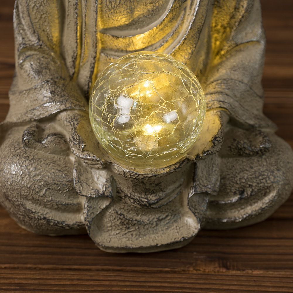 Outdoor Zen Lighting - Estatua de Buda de resina Vilead
