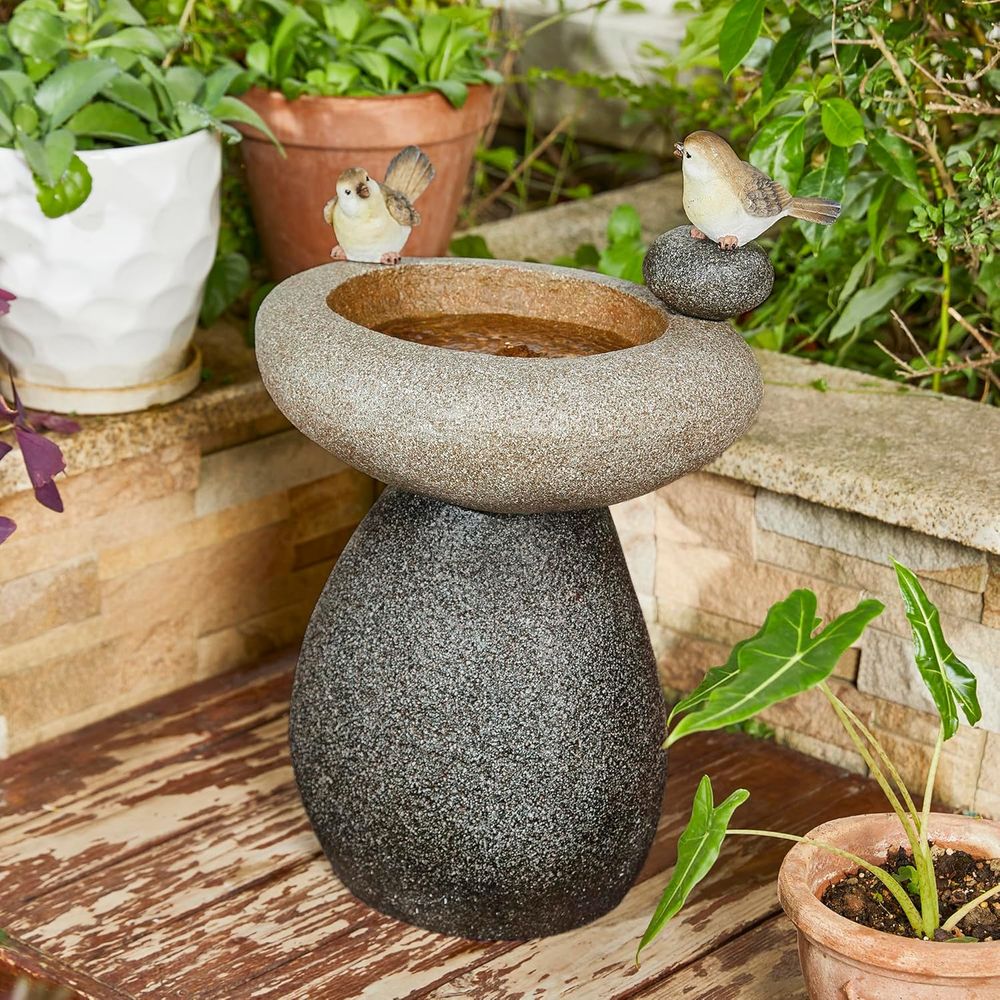 Outdoor Zen Lighting - Fuente de agua de 20.75 pulgadas