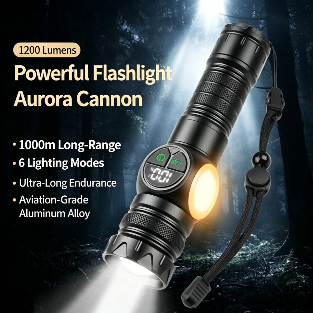 Outdoor Lighting Types - Linterna LED de luz blanca con