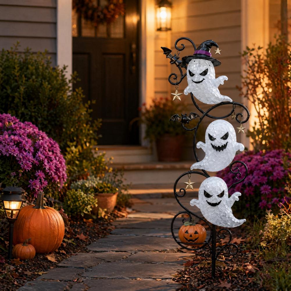 Outdoor Lighting Ground - Lámpara LED impermeable para Halloween, decoración