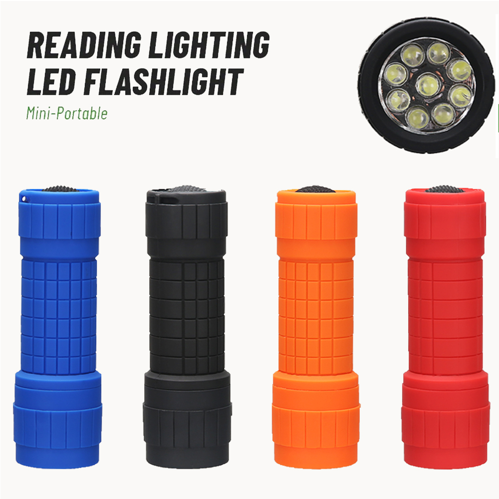 Outdoor Lighting Portable - Mini linterna portátil con nueve perlas