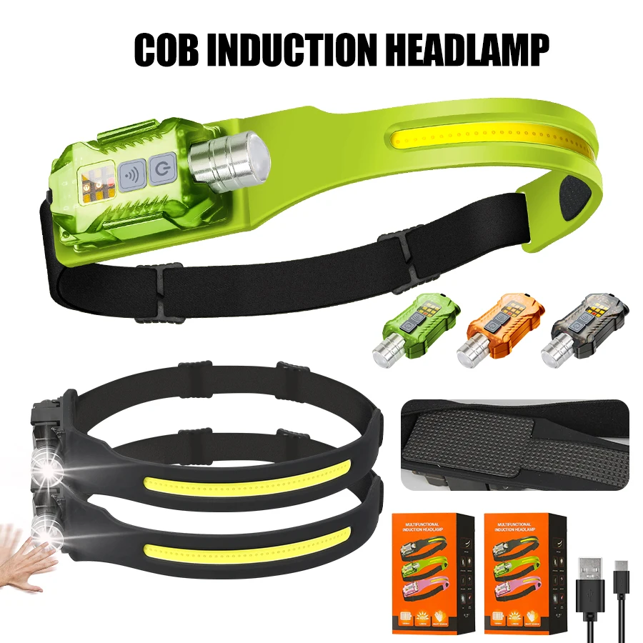 Outdoor Lighting Portable - Potente linterna frontal LED, linterna frontal