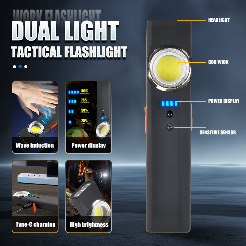 Outdoor Lighting Types - Mini luz de trabajo magnética recargable
