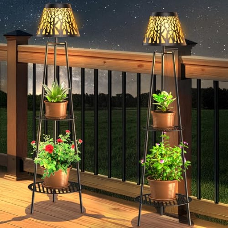 Outdoor Lighting And Decor - Paquete de 2 Lámparas Solares de