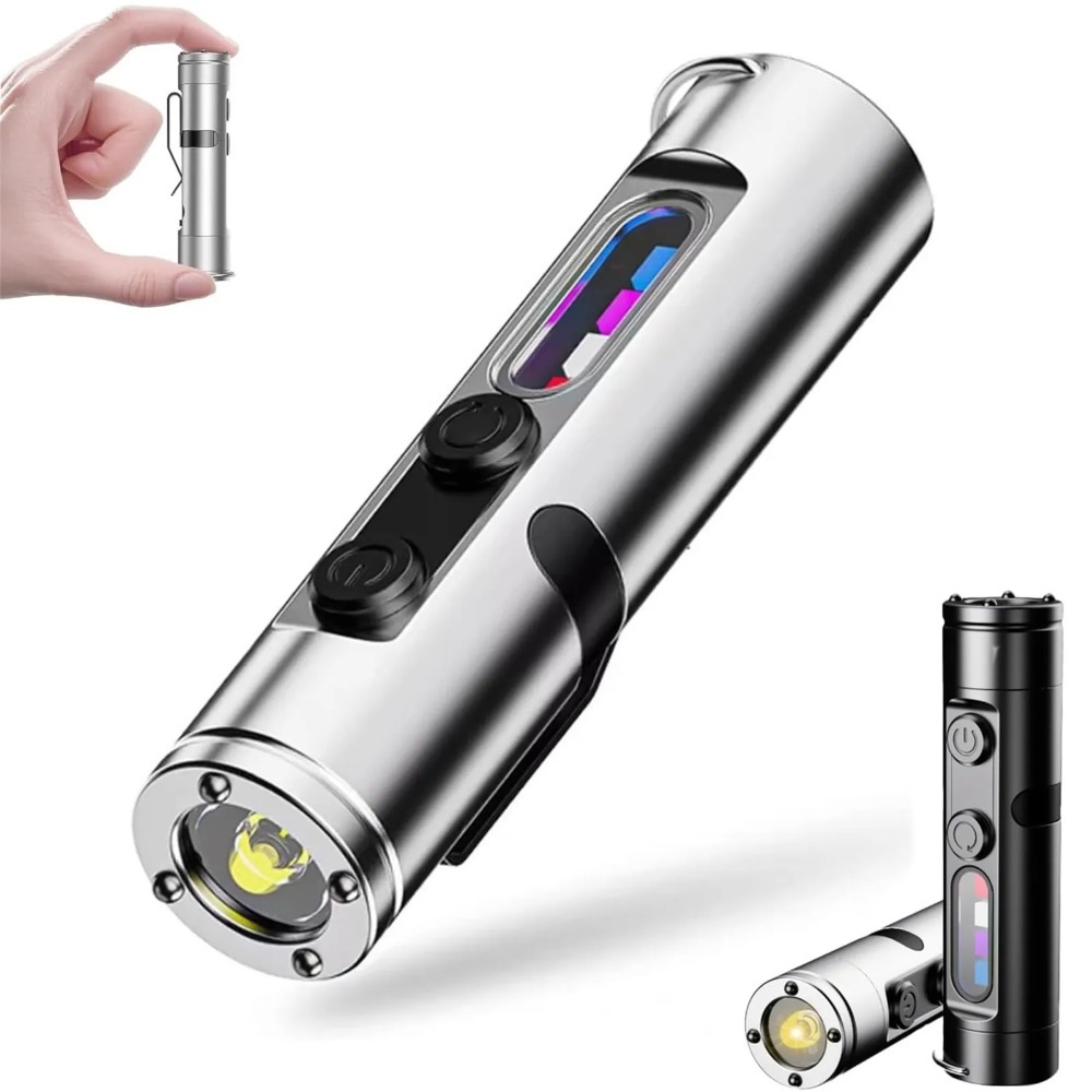 Outdoor Lighting Types - Linterna LED Mini Portátil EDC, Recargable
