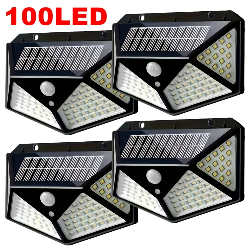 Outdoor Lighting With Motion Sensor - Lámpara Solar de Jardín de 100
