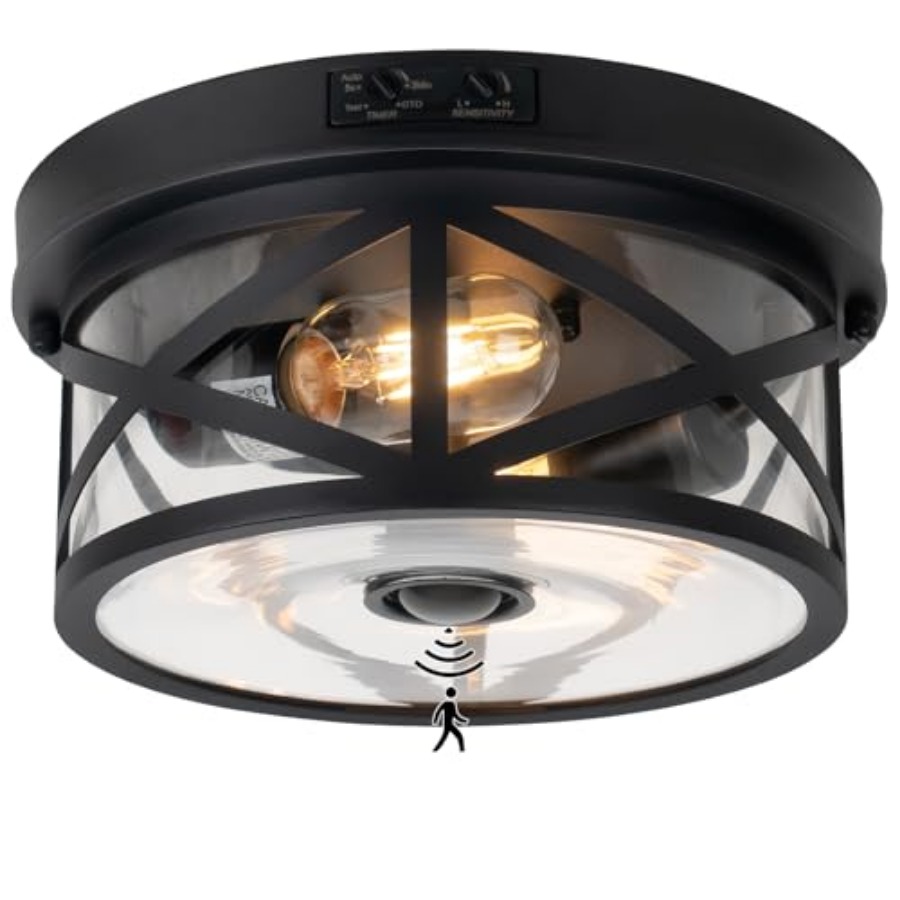 Outdoor Lighting With Motion Sensor - Lámpara de techo para exteriores con