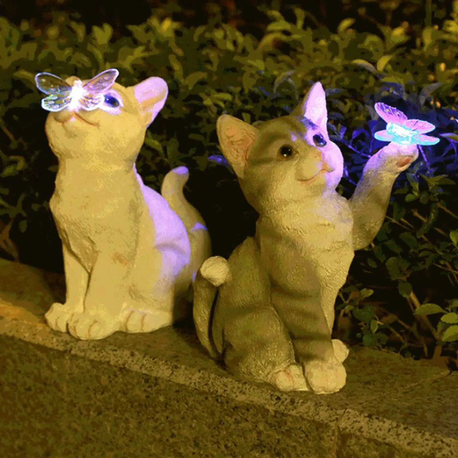 Outdoor Lighting Traditional - Escultura de gato al aire libre,