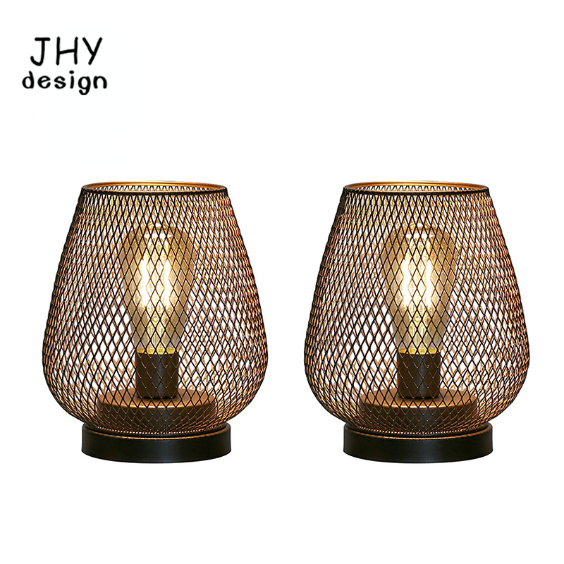 Outdoor Lighting Accent - Lámpara de mesa con jaula de