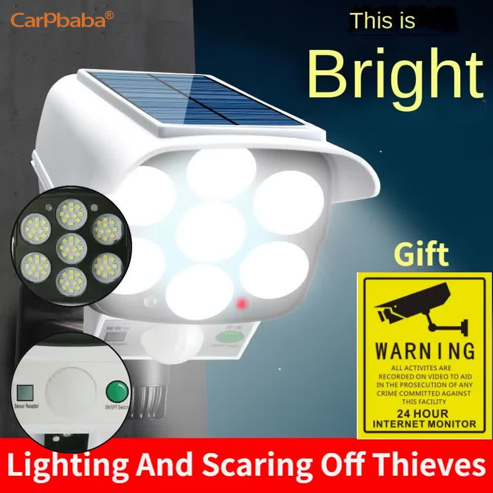 Outdoor Lighting With Motion Sensor - Luz Solar para exteriores, Sensor de