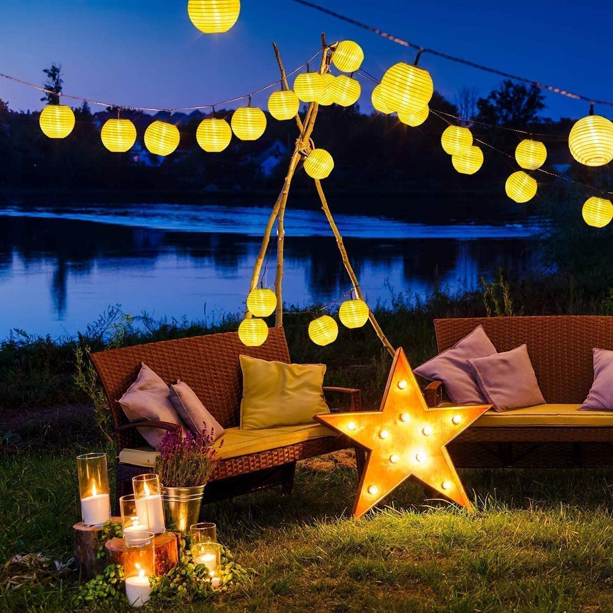 Linterna impermeable, guirnald - Outdoor Lighting Driveway reseña y precio