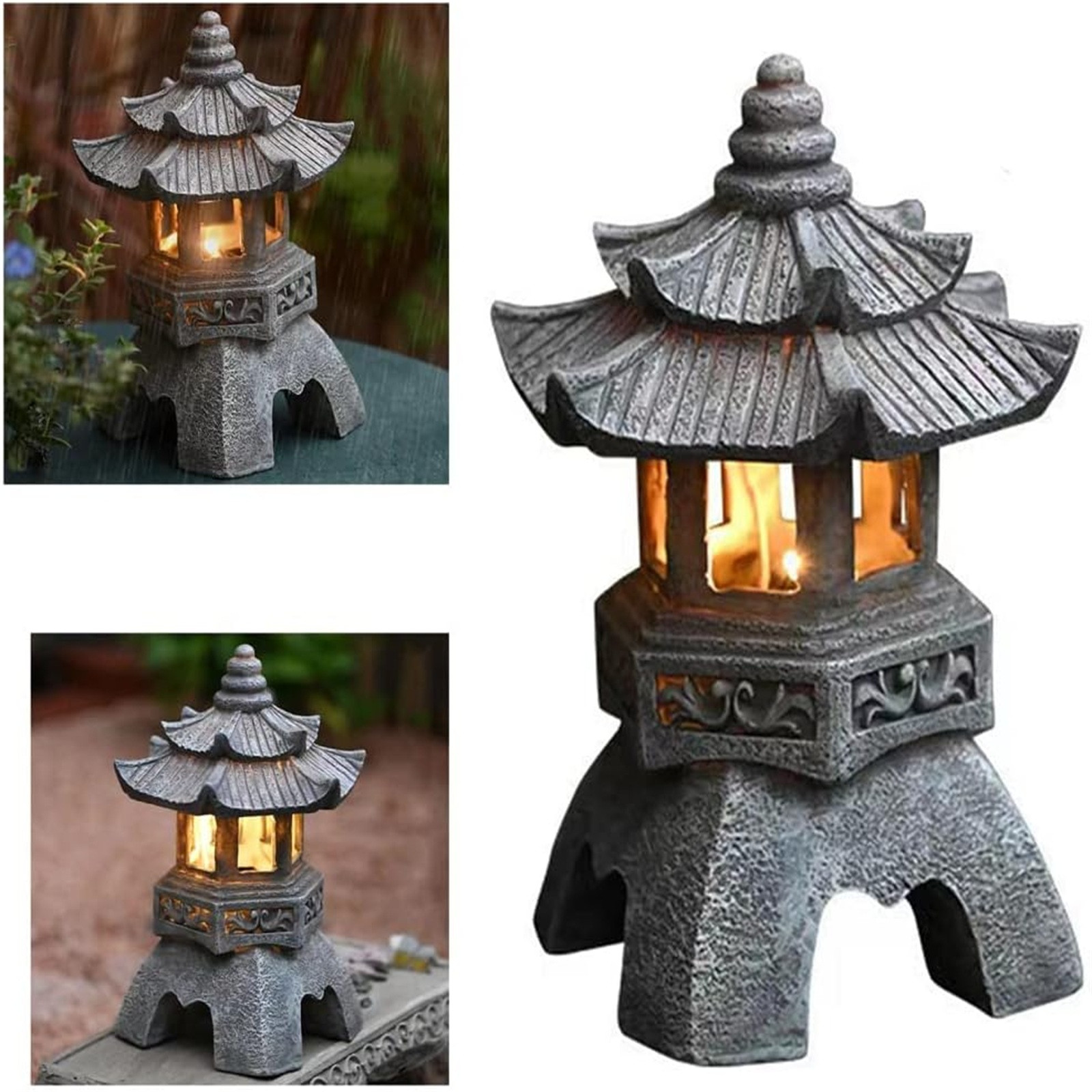 Estatuas de pagoda, estatua al - Outdoor Zen Lighting reseña y precio