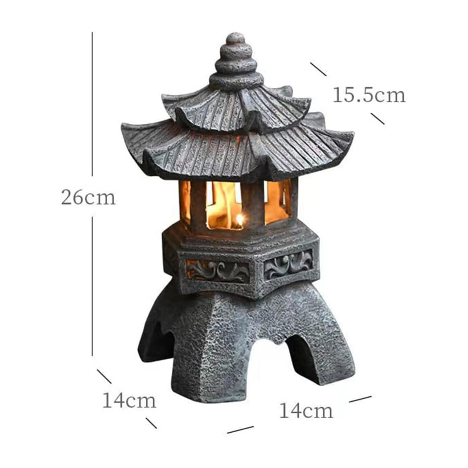 Estatuas de pagoda, estatua al - Outdoor Zen Lighting reseña y precio