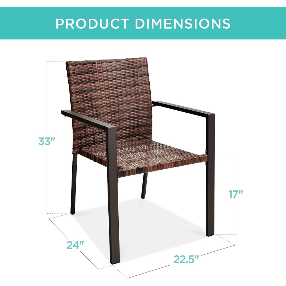 Juego de 2 sillas de comedor a - Outdoor Lighting Deck reseña y precio