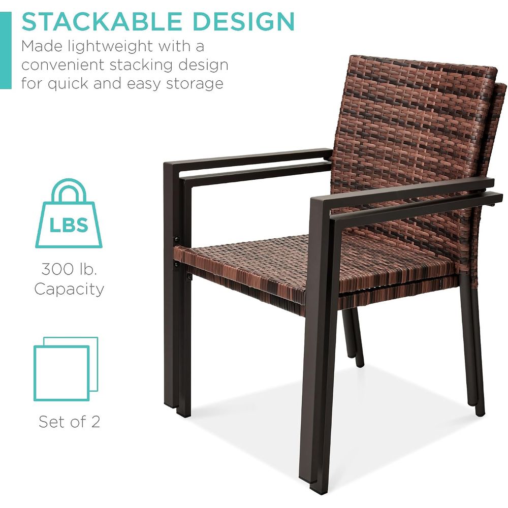 Juego de 2 sillas de comedor a - Outdoor Lighting Deck reseña y precio