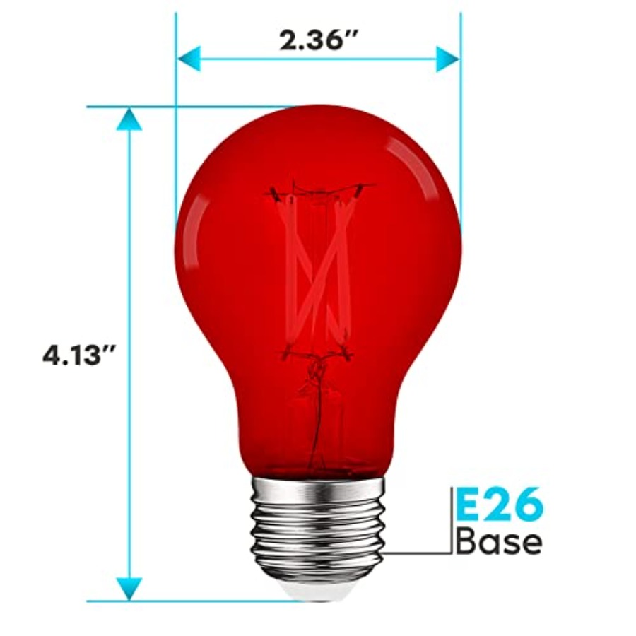 Bombillas LED Edison A19, Equi - Outdoor Lighting And Decor reseña y precio