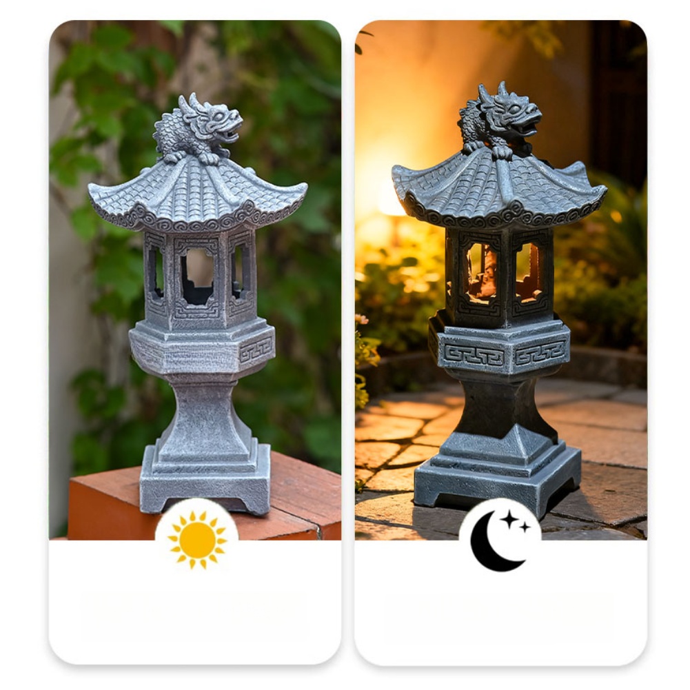 Linterna de pagoda solar Zen c - Outdoor Zen Lighting reseña y precio