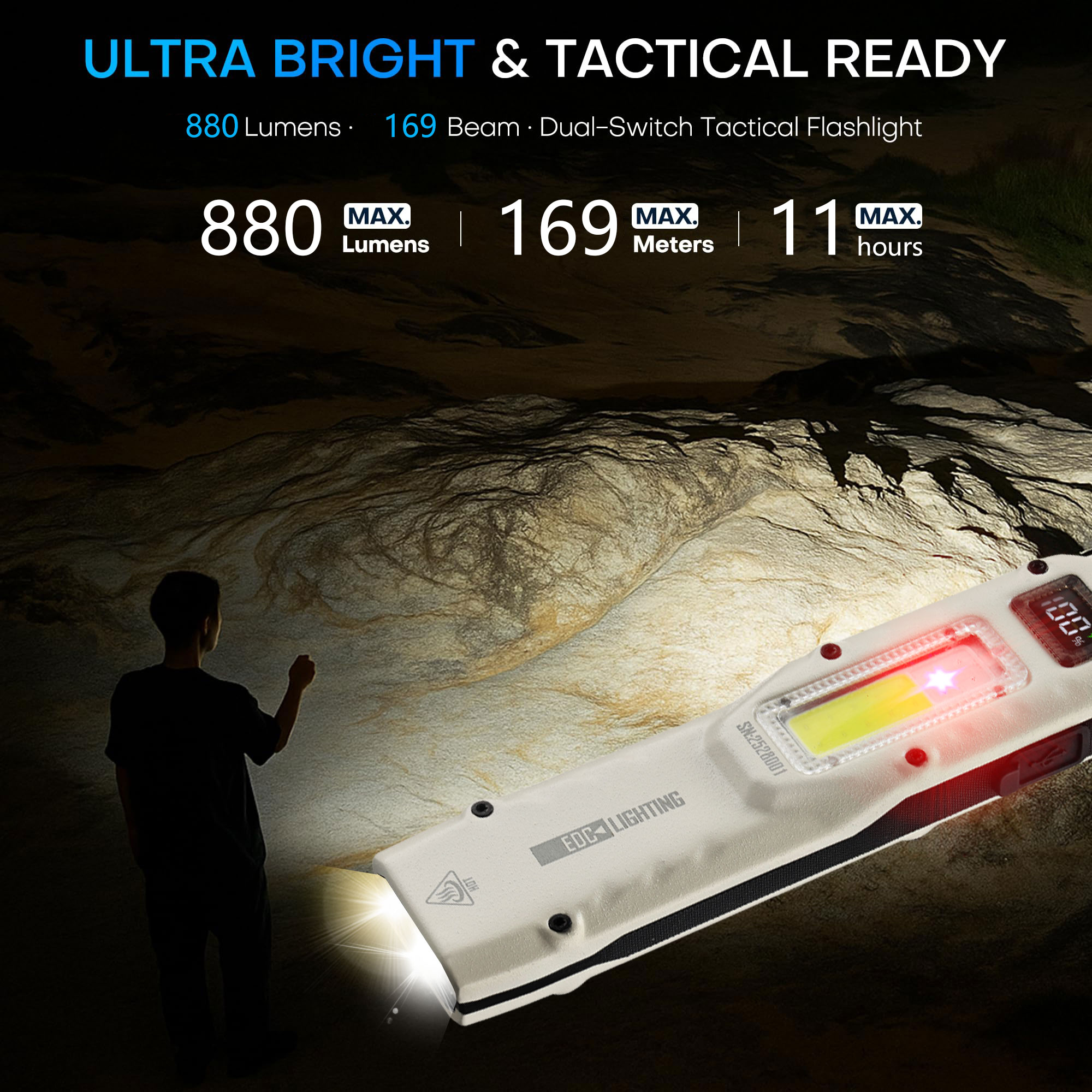 Linterna DE TRABAJO táctica ul - Outdoor Lighting House reseña y precio