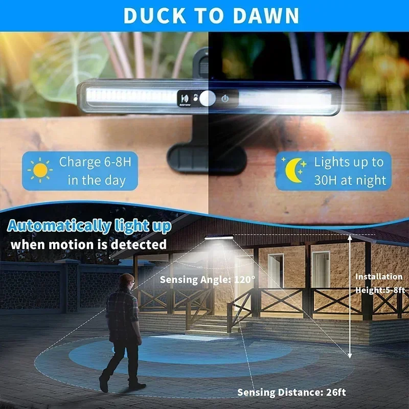 Luces Solares con Sensor de Mo - Outdoor Lighting Portable reseña y precio