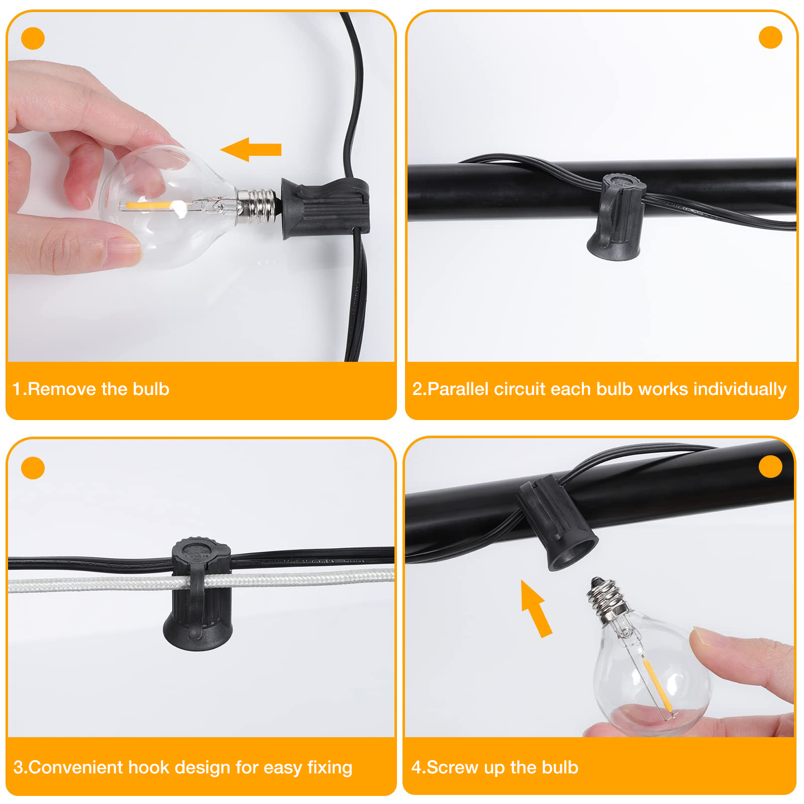 Guirnalda de luces LED Sphoon  - Outdoor Lighting Driveway reseña y precio