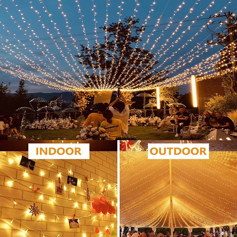 Guirnalda de luces LED para ex - Outdoor Lighting Driveway reseña y precio