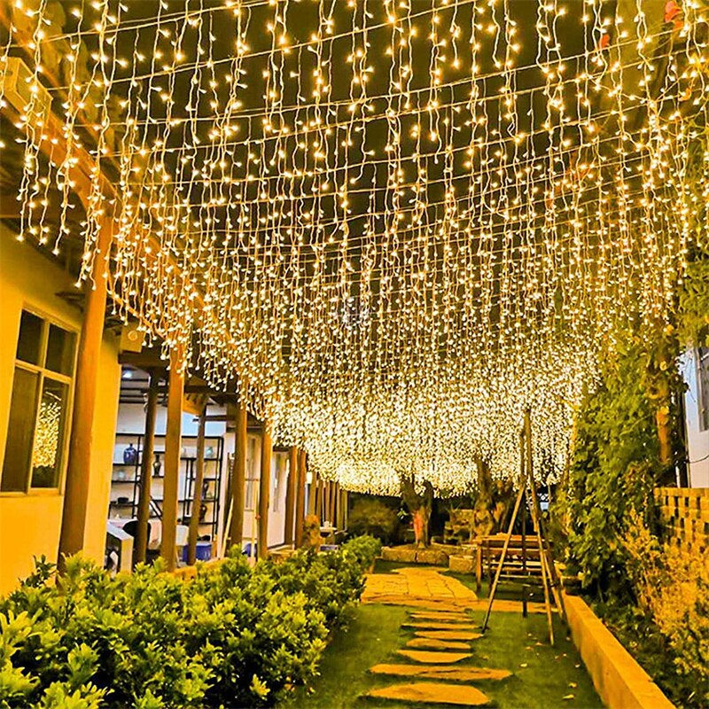 Guirnalda de luces LED para ex - Outdoor Lighting Driveway reseña y precio