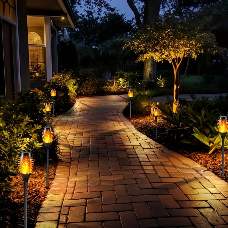 Luces Solares para Jardín con  - Fire Torch Solar reseña y precio