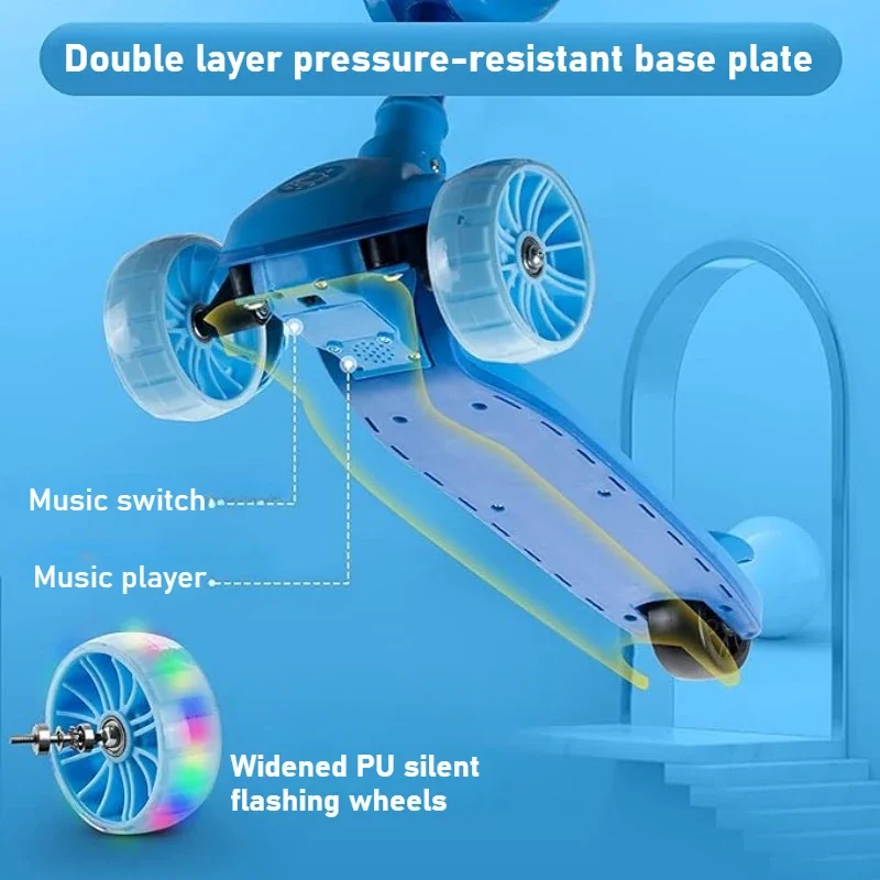Patinete 2 en 1 para niños con - Outdoor Lighting Deck reseña y precio
