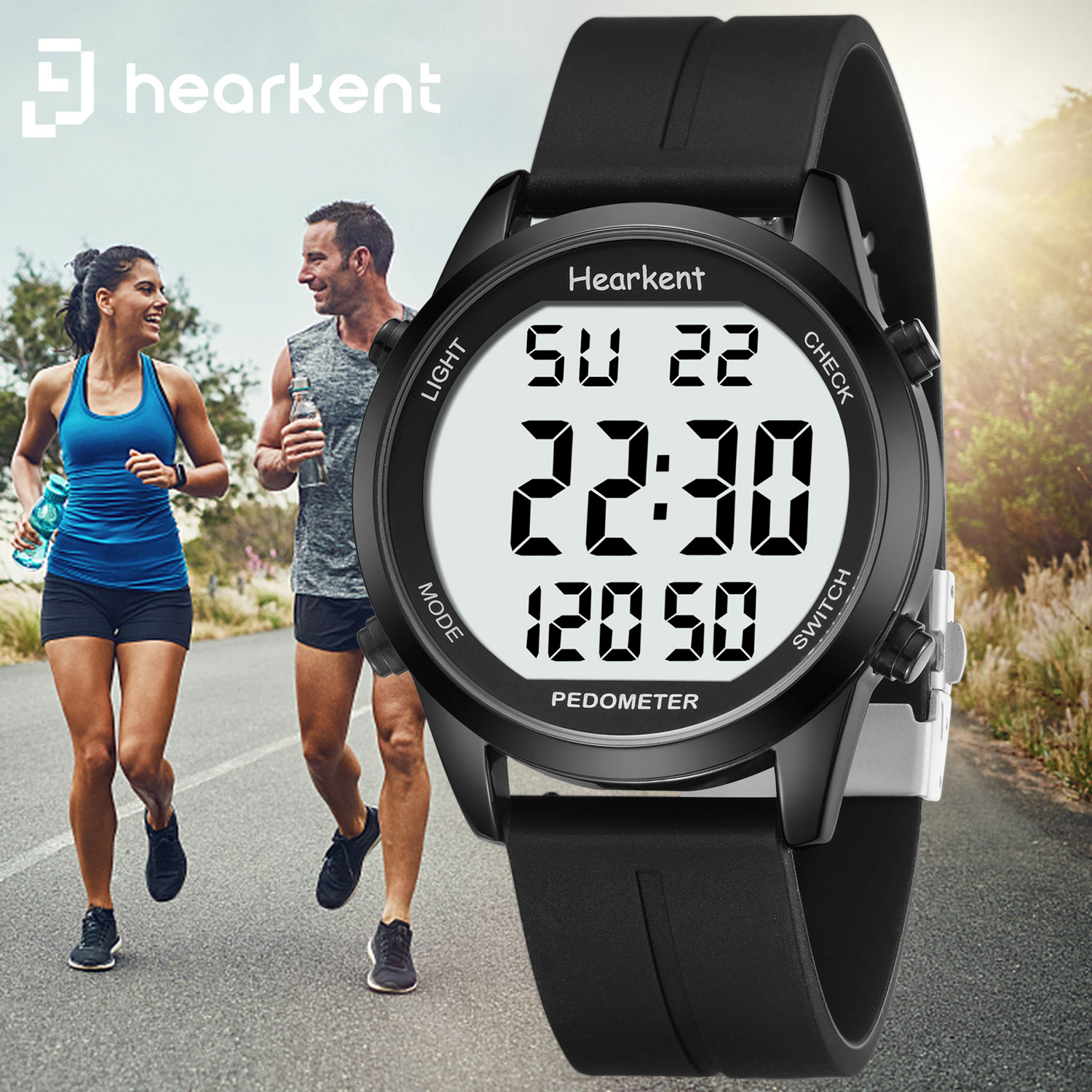Hearkent-reloj podómetro para  - Outdoor Lighting Deck reseña y precio