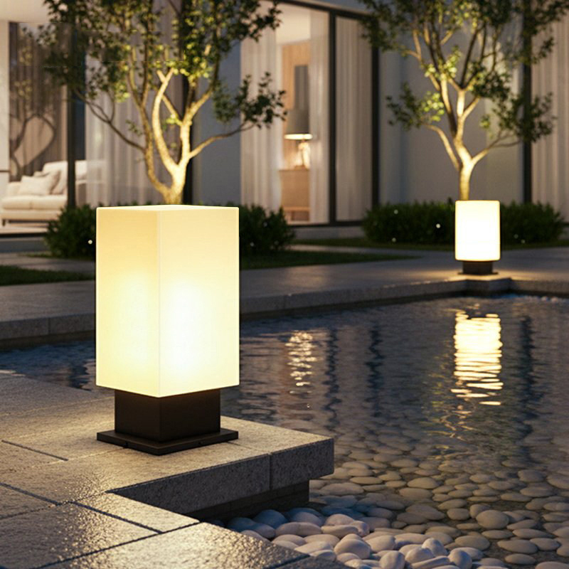 Lámpara de pie luminosa para p - Outdoor Lighting And Decor reseña y precio