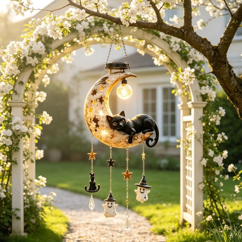 L43A Luz solar luna para gatos - Outdoor Lighting Accent reseña y precio