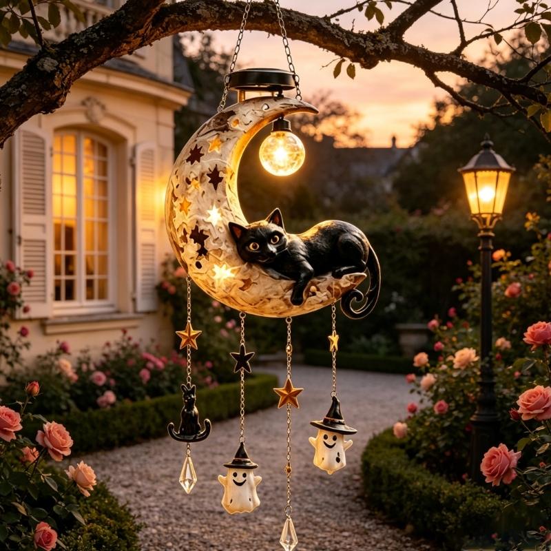 L43A Luz solar luna para gatos - Outdoor Lighting Accent reseña y precio