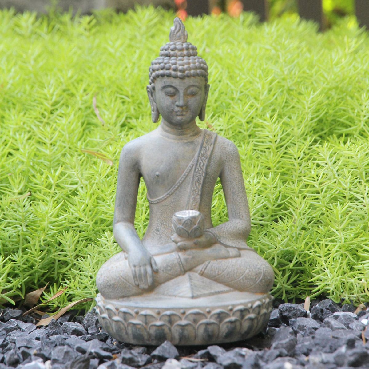 Estatua de Buda con Luz, Inspi - Outdoor Zen Lighting reseña y precio