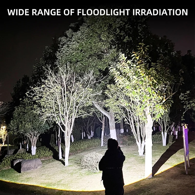 Linterna LED de luz fuerte, re - Outdoor Lighting Ideas For Party reseña y precio