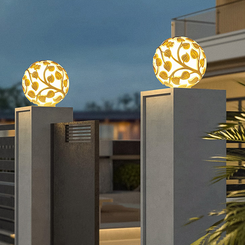 Luces de columna para exterior - Outdoor Lighting And Decor reseña y precio