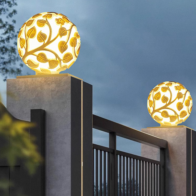 Luces de columna para exterior - Outdoor Lighting And Decor reseña y precio