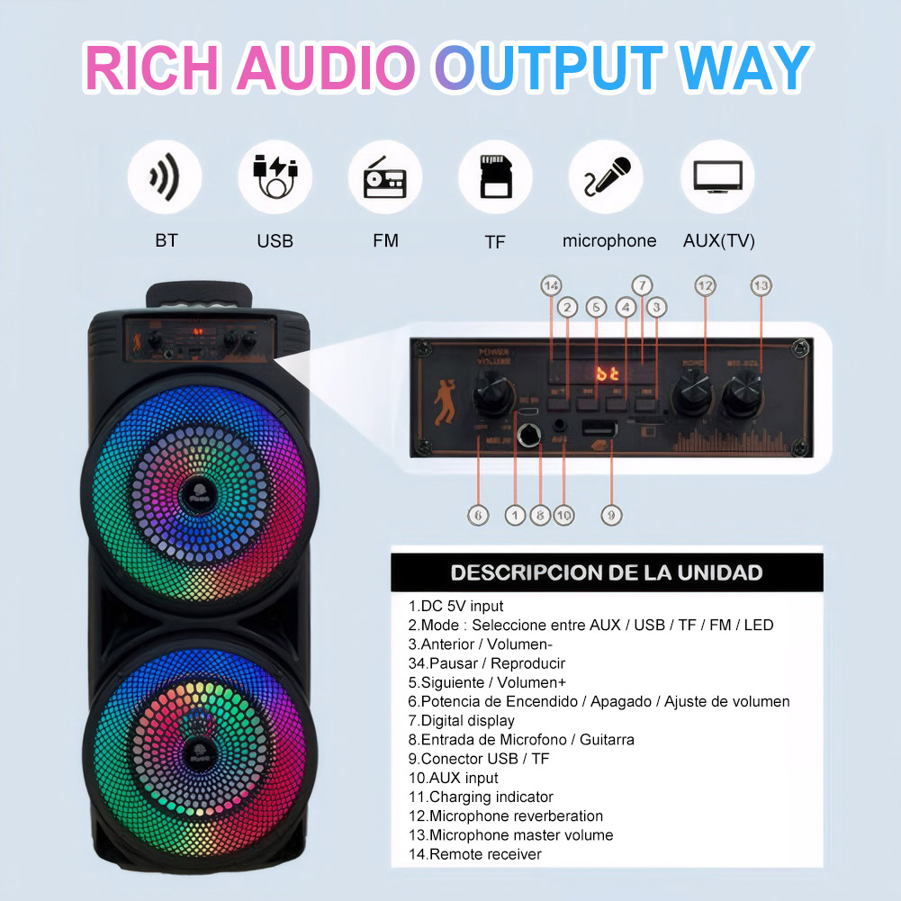 Altavoz Bluetooth para Fiestas - Outdoor Lighting Unit reseña y precio