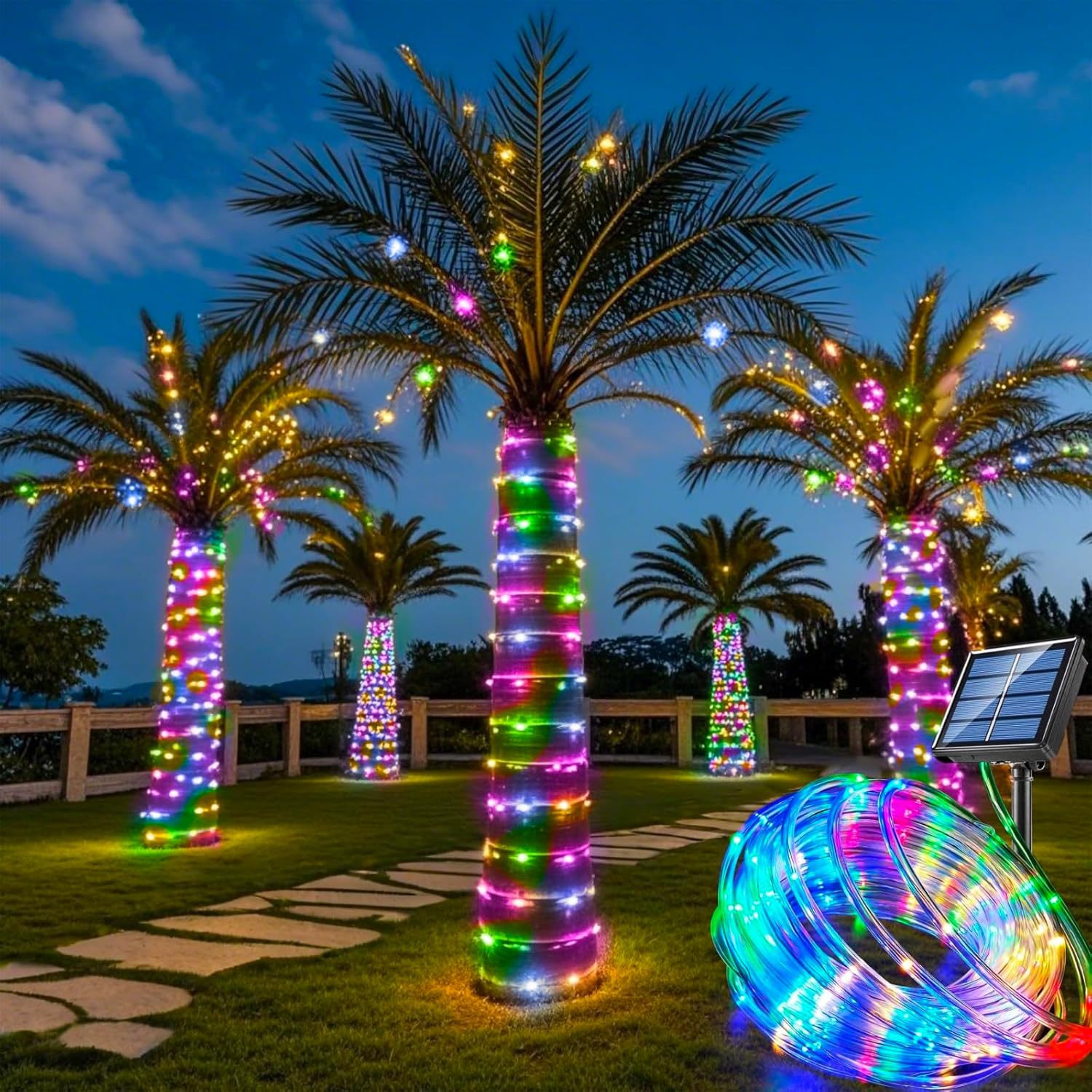 Guirnaldas de luces solares pa - Outdoor Lighting Youtube reseña y precio