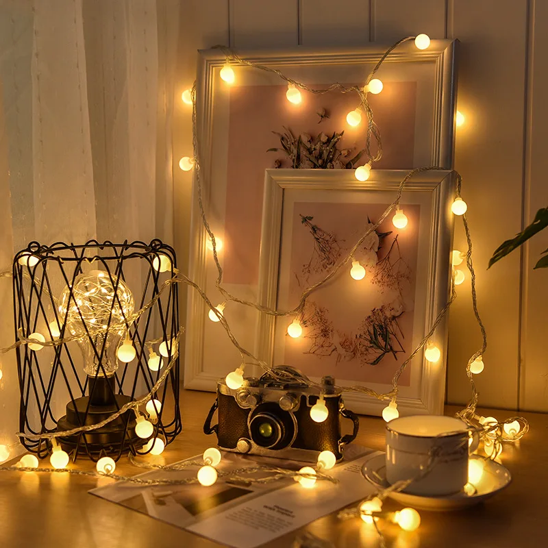 Guirnalda de luces LED con bol - Outdoor Lighting Ideas For Party reseña y precio